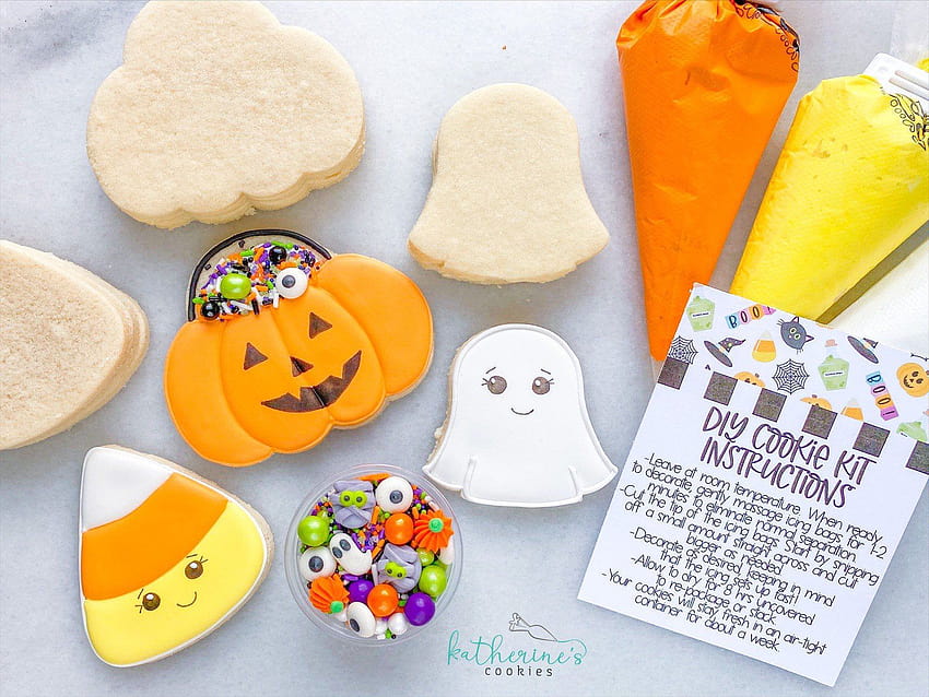 Halloween DIY Cookie Decorating Kit, halloween cookie HD wallpaper