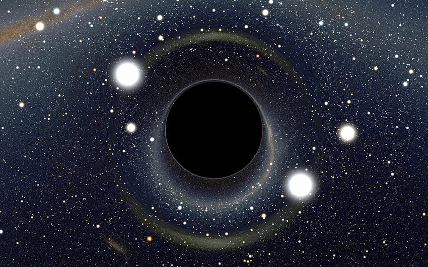 buraco negro e planeta papel de parede HD