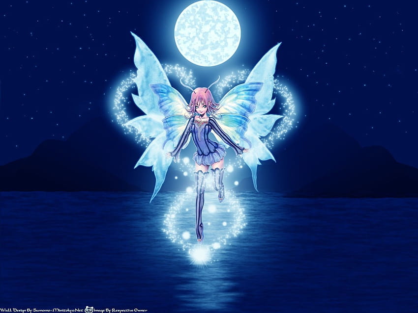 Butterfly Anime Girls Fairy Art, butterfly fairy HD wallpaper