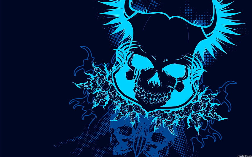 pink flowers abstract love blue skull abstract [1920x1200] for your , Mobile & Tablet, skull love HD wallpaper