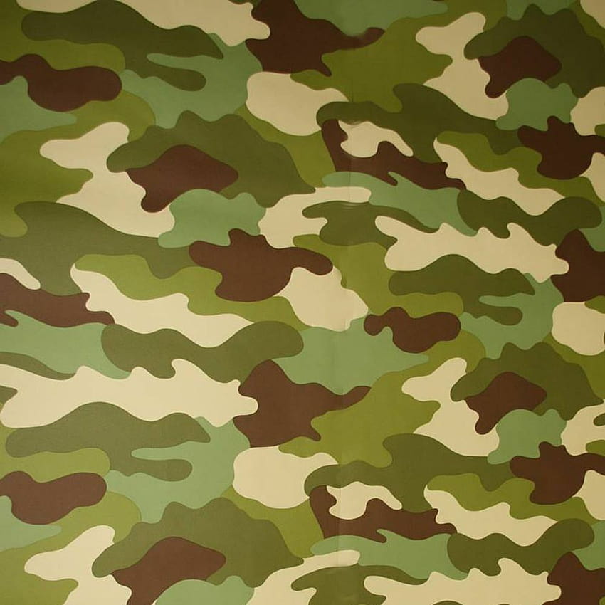 Camouflage Camo 10m Kids Green Army Rasch 222821 Crafts for sale online, green camo HD phone wallpaper