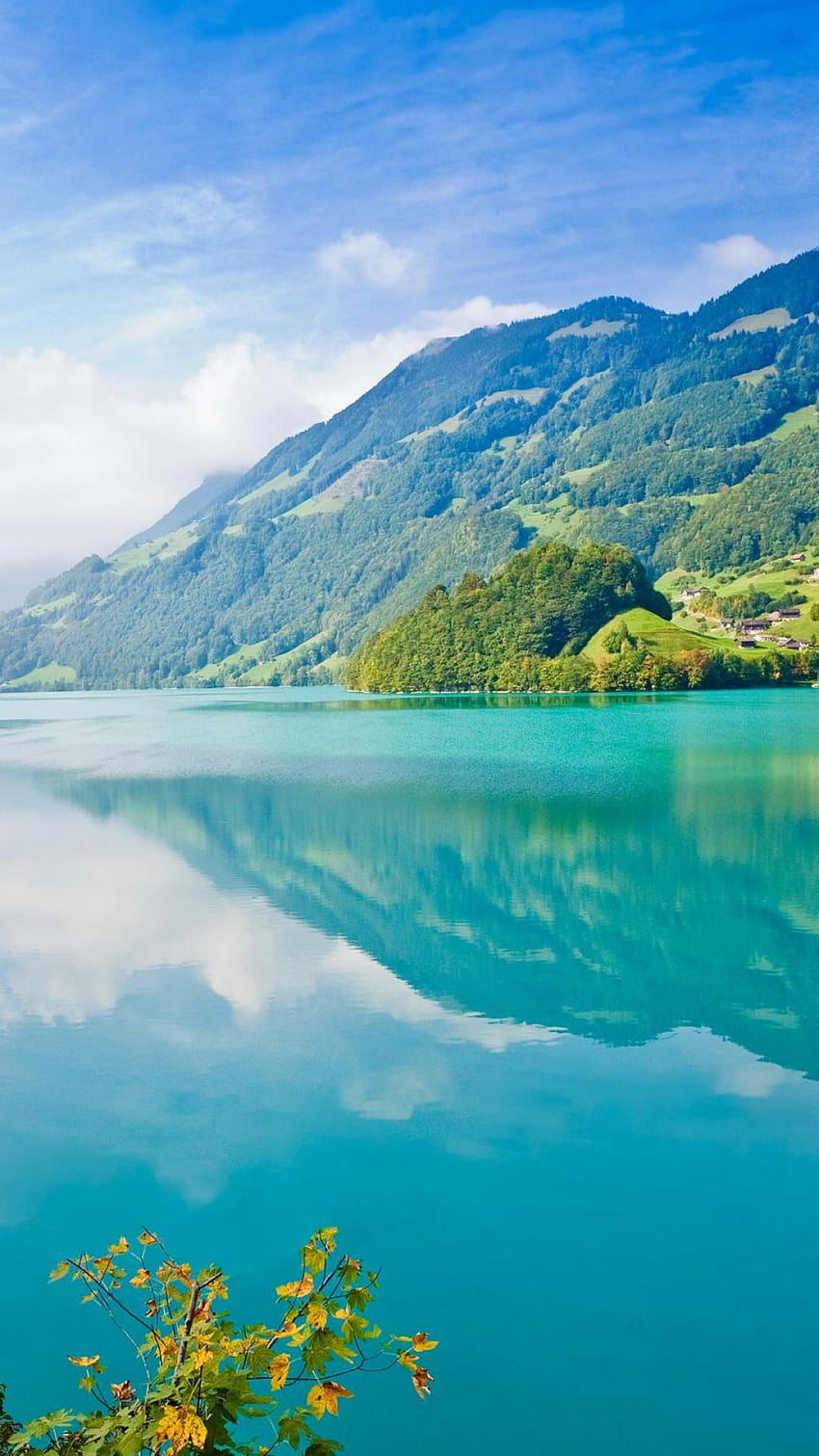 美しい風景】湖に映る山と空, telepon intex wallpaper ponsel HD