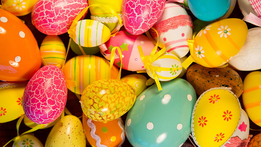 3840x2160 easter eggs, easter, painted eggs, holiday u 16:9 backgrounds HD wallpaper