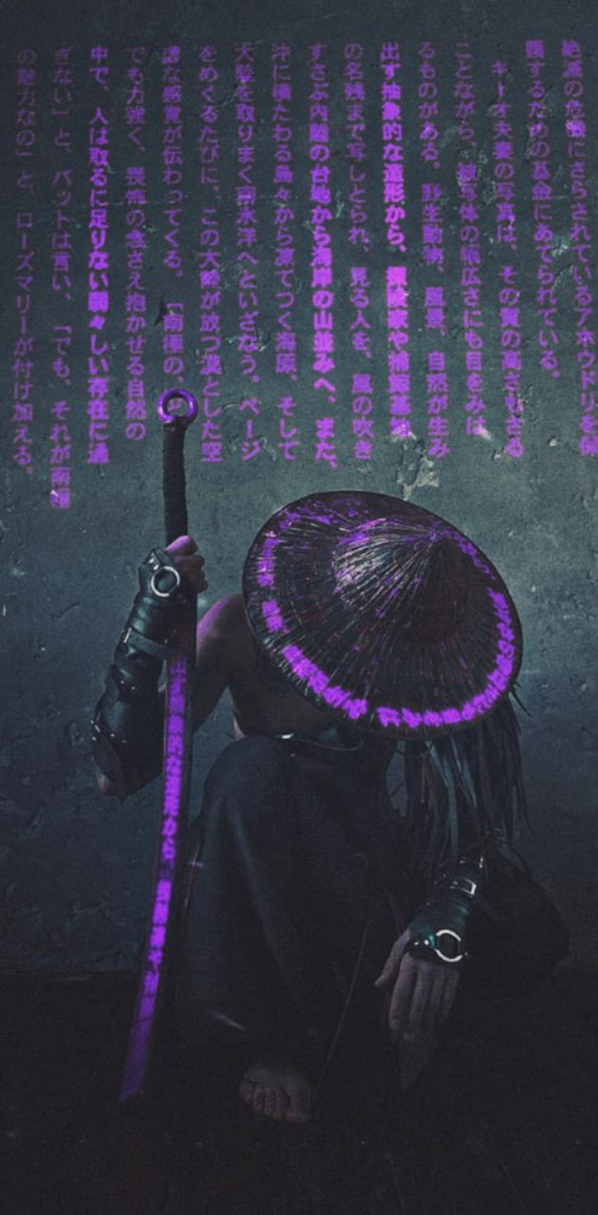 Samurai IN Purple de Piscesko, samouraï violet Fond d'écran de téléphone HD