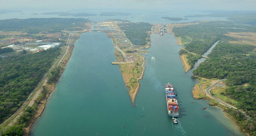 Ship Canal De Panama, панамски канал HD тапет