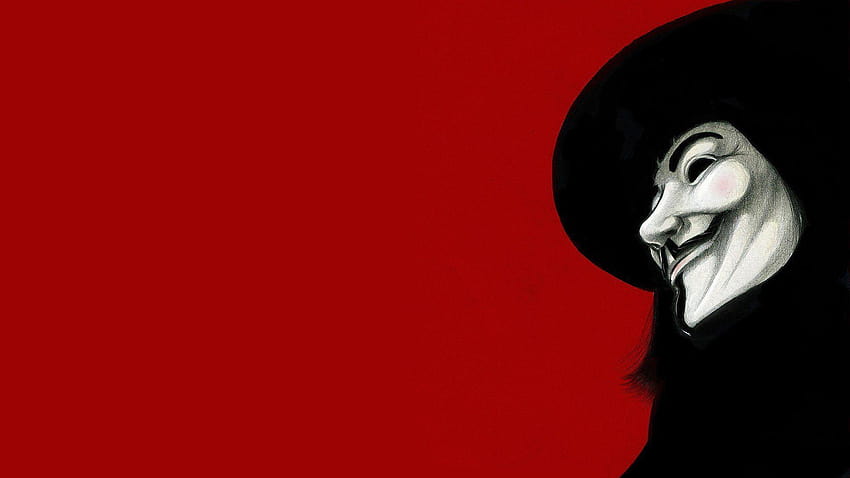 Movies Guy Fawkes V for Vendetta fan art red backgrounds, v de vendetta HD wallpaper
