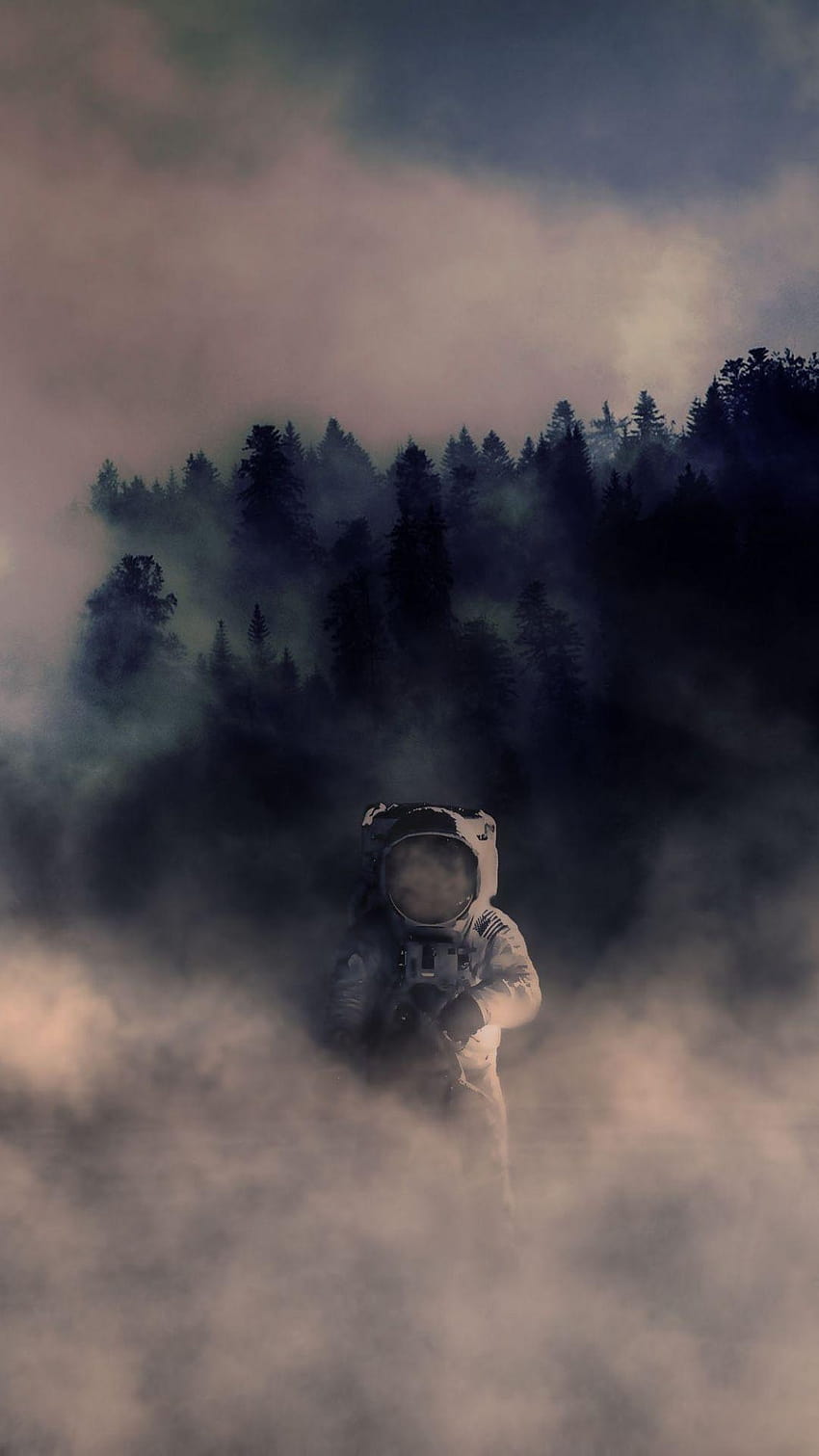 Cosmonauta, astronauta, traje espacial, humo, 1080x1920, traje espacial de astronauta fondo de pantalla del teléfono