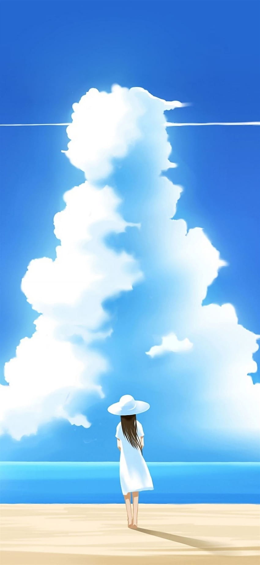 Beautiful Summer Day Illustration iPhone, summer anime iphone 11 HD phone wallpaper
