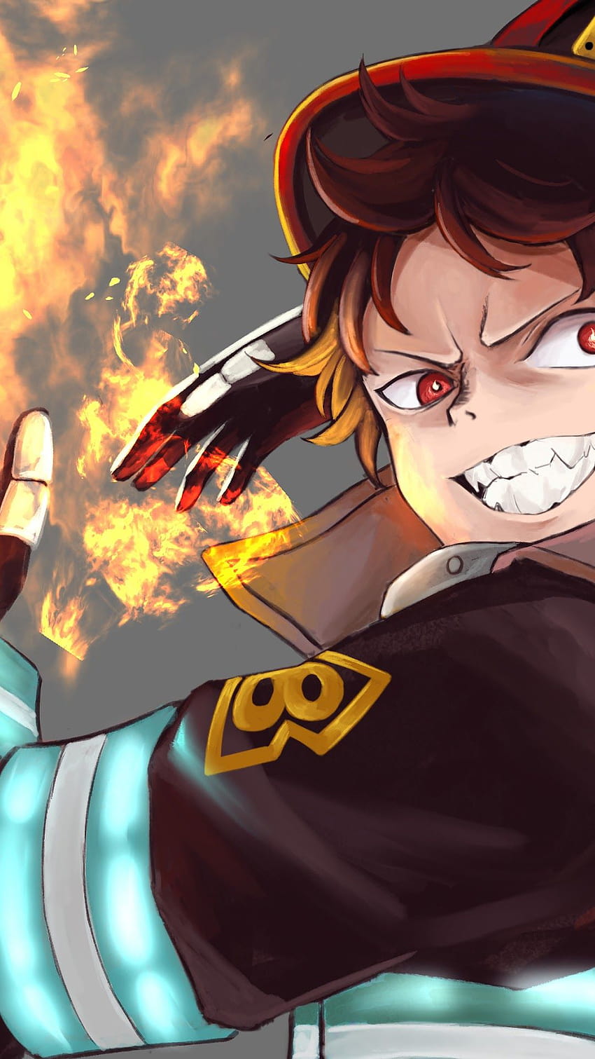 Anime Fire Force Shinra Kusakabe Phone Case PC+TPU For IPhone 11 14 12 13  MINI 6S 7 8 Plus X Xs For IPhone XR Pro Max Hards