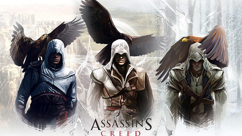 Списък с игри Assassins Creed Altair Ezio Connor Edward, видео игра assassins creed HD тапет
