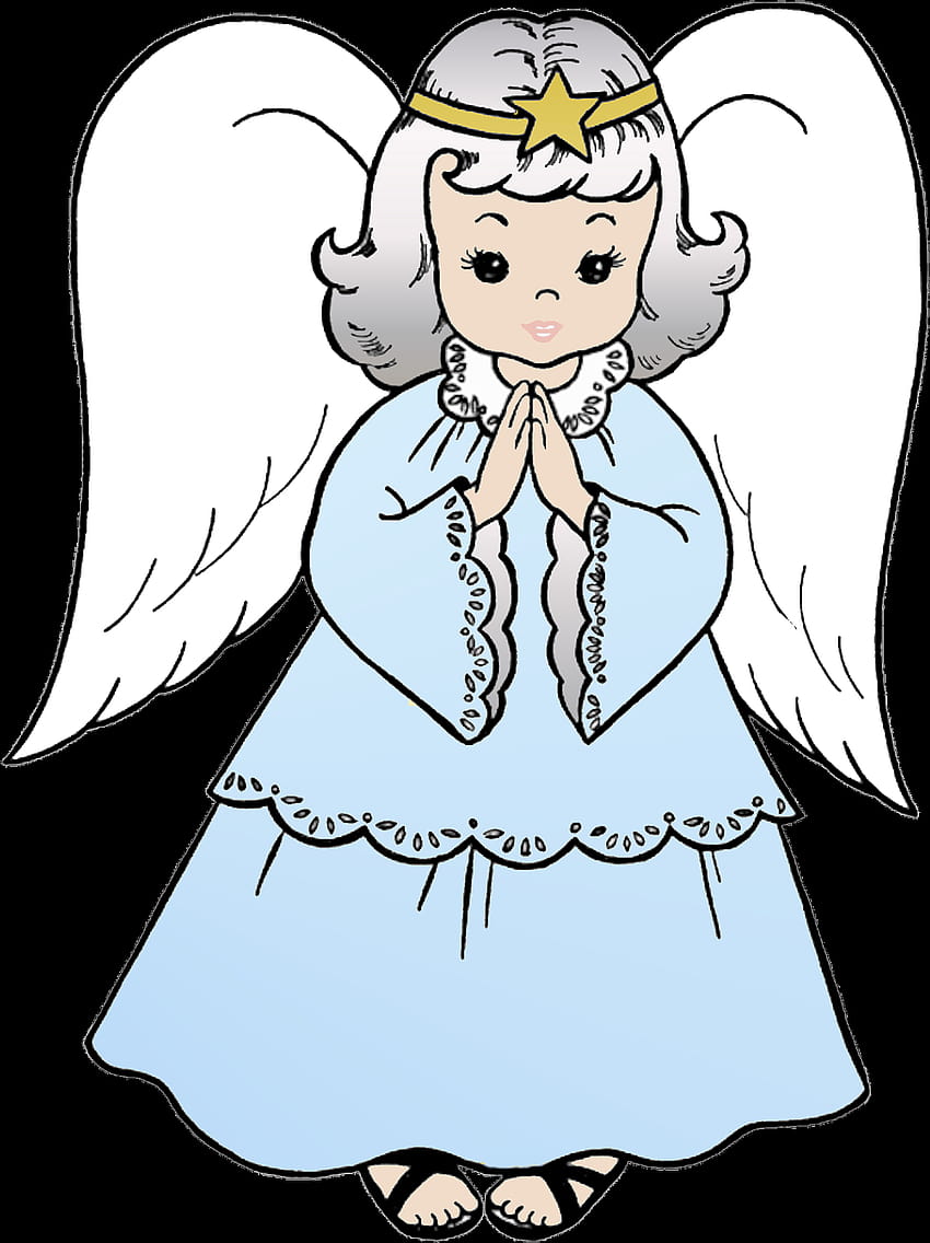 Christmas Angel Cartoon For Kids, cartoon angel HD phone wallpaper | Pxfuel