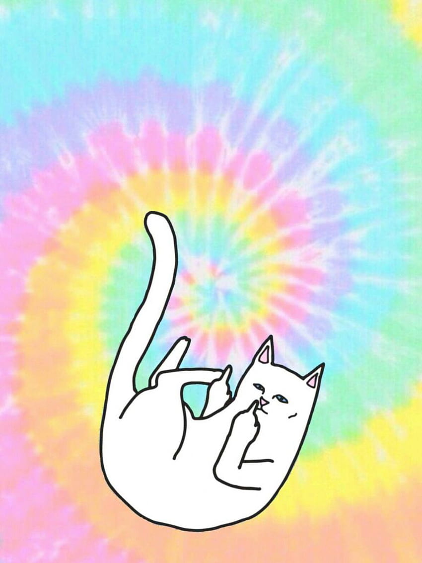Ripndip iphone ripndip middle finger cat [1195x1792] for your , Mobile & Tablet HD phone wallpaper