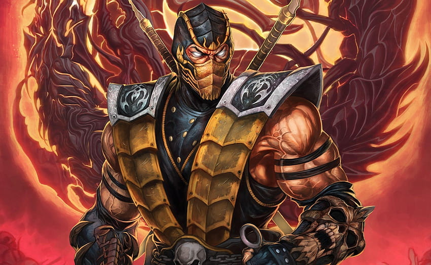 Mortal Kombat Scorpion with swords » Mortal Kombat games, scorpion mk9 HD wallpaper