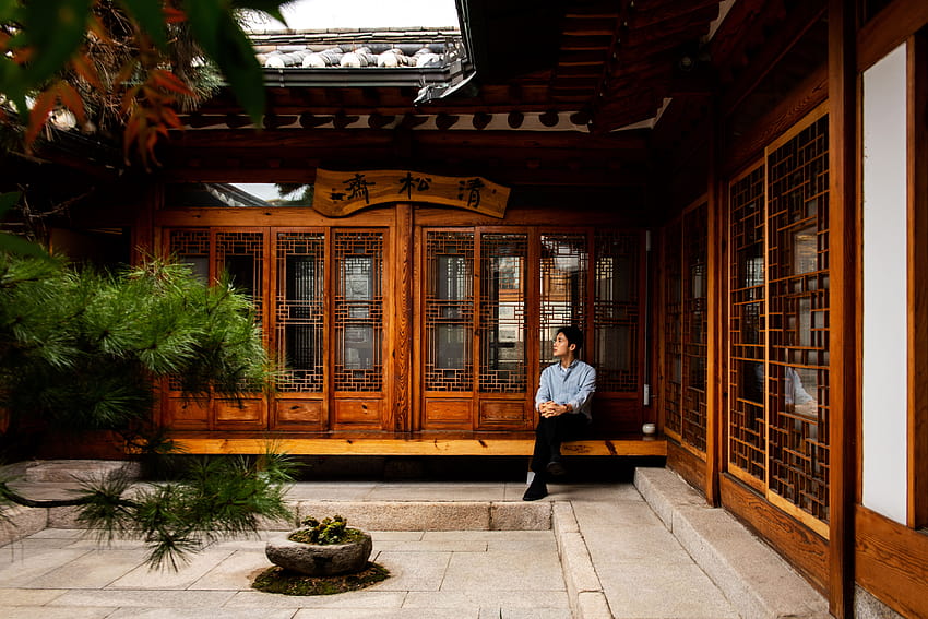 Der Designer Teo Yang trägt koreanische Traditionen ins 21. Jahrhundert, Hanok HD-Hintergrundbild