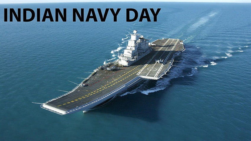 Happy Indian Navy Day Wishes Greetings, with name of indian navy HD wallpaper