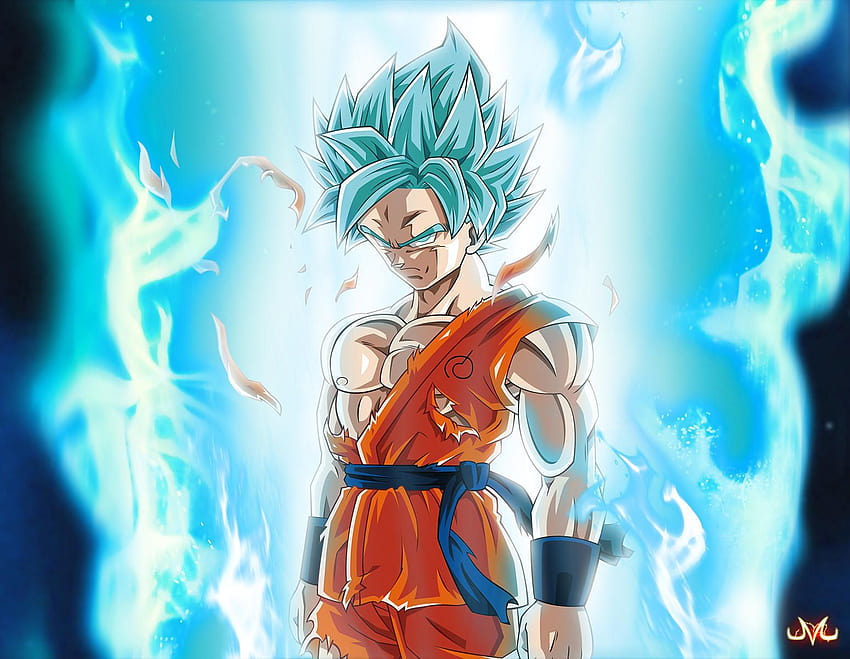 Download Goku 4k Ultra Hd Back View With Blue Aura Wallpaper  Wallpapers com