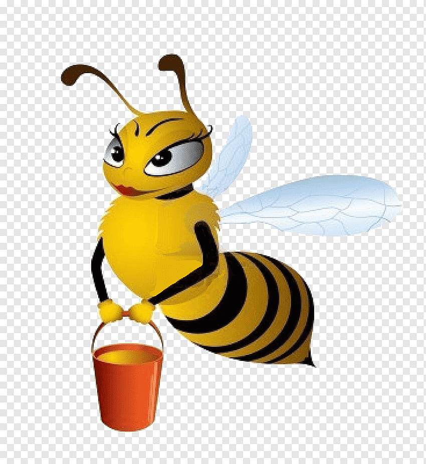 miel de abeja reina abeja, abeja, insectos, limpieza, dibujos animados png, reina abejorro de dibujos animados fondo de pantalla del teléfono