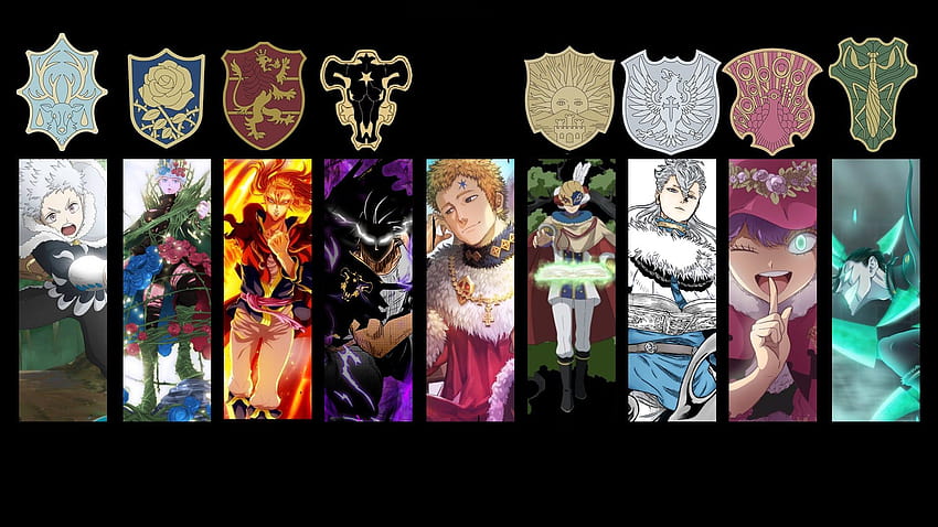 Magic Knight Captains [Manga Spoiler] : BlackClover, kara yonca kaptanları HD duvar kağıdı