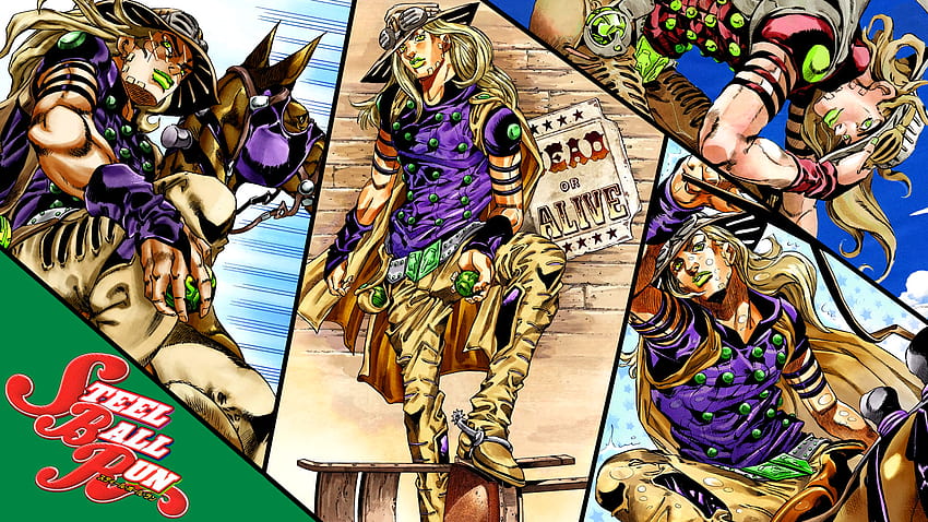 Fanart] A to commemorate recently finishing Part 7 and *my* favourite character in all of JoJo: Gyro Zeppeli. : StardustCrusaders HD wallpaper