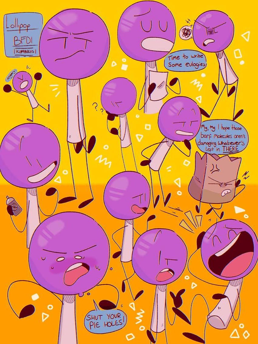Kritzeleien meines Mädchen-Lollipops von bfdi von https://www.deviantart/kiminkiis auf @DeviantArt, lollipop bfdi HD-Handy-Hintergrundbild