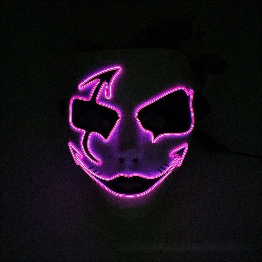 12 Masks of Halloween: Deadly Neon Woman, women mask neon HD phone ...
