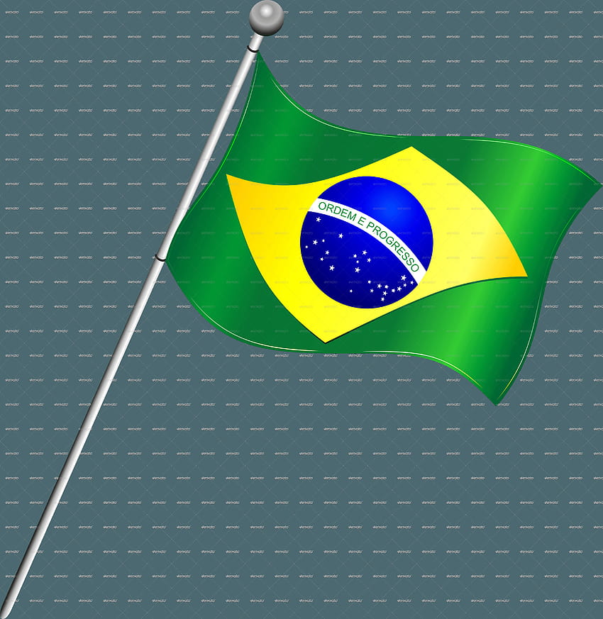 Brazil Flag Wallpaper On Football  Wonderful Sport Background