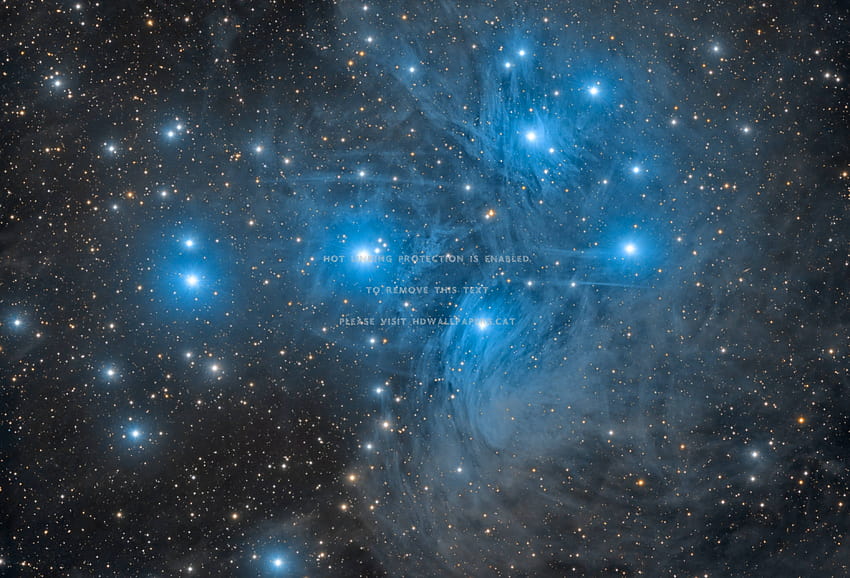 M45 The Pleiades Star Cluster Cool Galaxy HD wallpaper