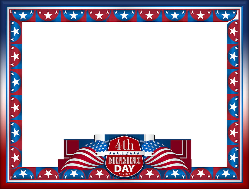 4th July Transparent PNG Frame​, happy 4th of july 2021 HD wallpaper
