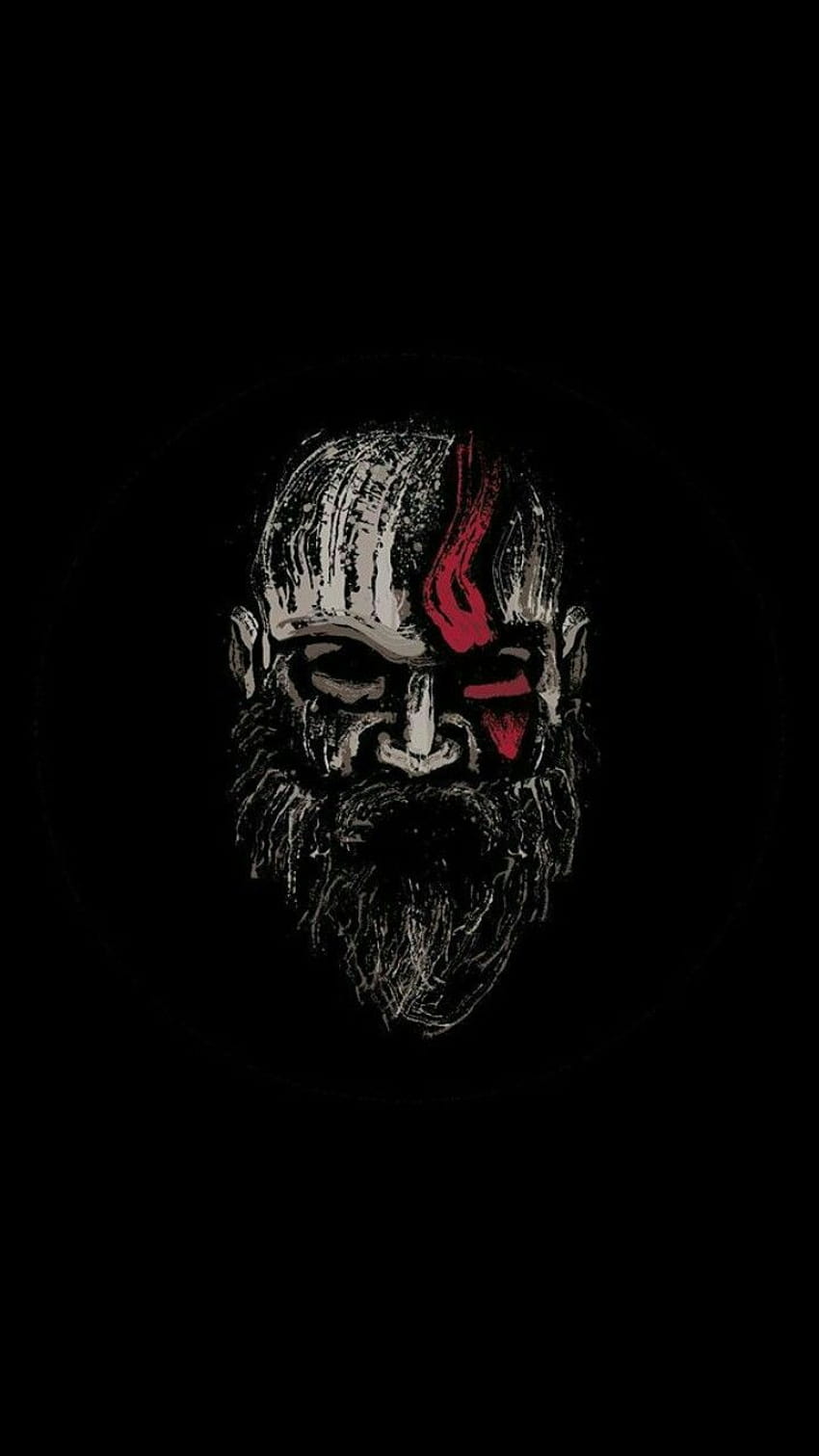 Kriegsgott / Kratos》, Kriegsgott schwarz HD-Handy-Hintergrundbild