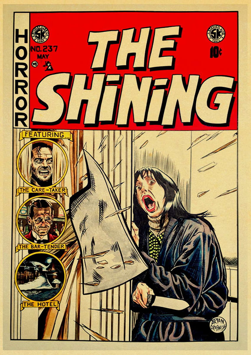 ยนตร์สยองขวัญสุดคลาสสิก The Shining Retro ...โปสเตอร์หนังย้อนยุคแนวสยองขวัญวินเทจ วอลล์เปเปอร์โทรศัพท์ HD