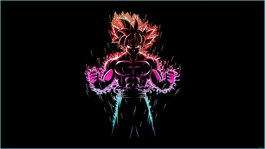 Dragon Ball Z Goku ,grafikdesign,fraktale Kunst, dragon ball z u HD-Hintergrundbild