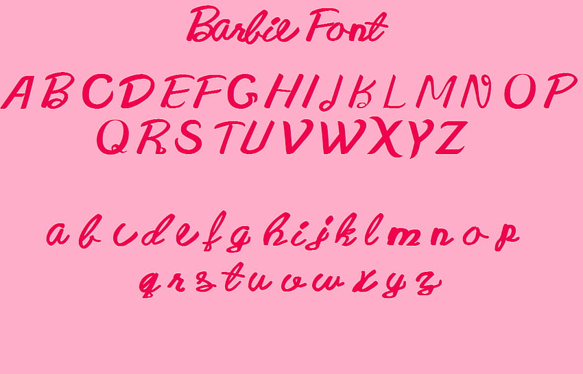 Barbie Fans Club Neue Barbie-Schriftart und -Hintergründe, Barbie-Logo HD-Hintergrundbild