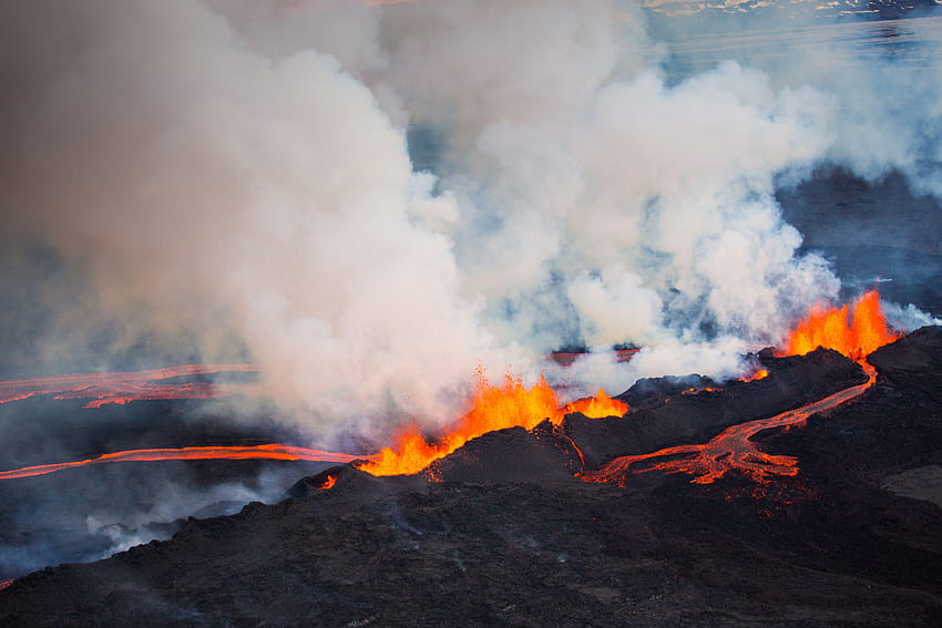 Earth Bárðarbunga Volcanoes Volcano Iceland Eruption Lava, iceland volcano HD wallpaper
