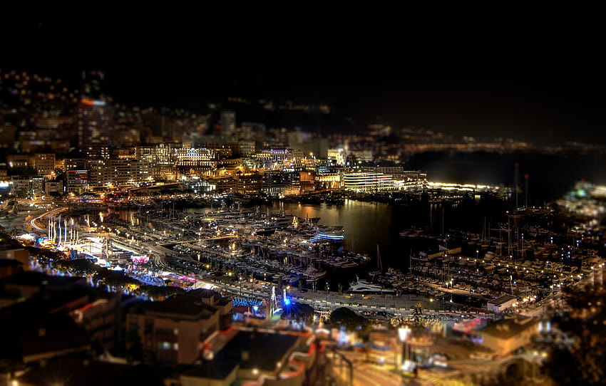 night, the city, home, yachts, the evening, port, Monaco, night, Monaco, Monte Carlo, sity, Monte Carlo. , section город, monaco night HD wallpaper