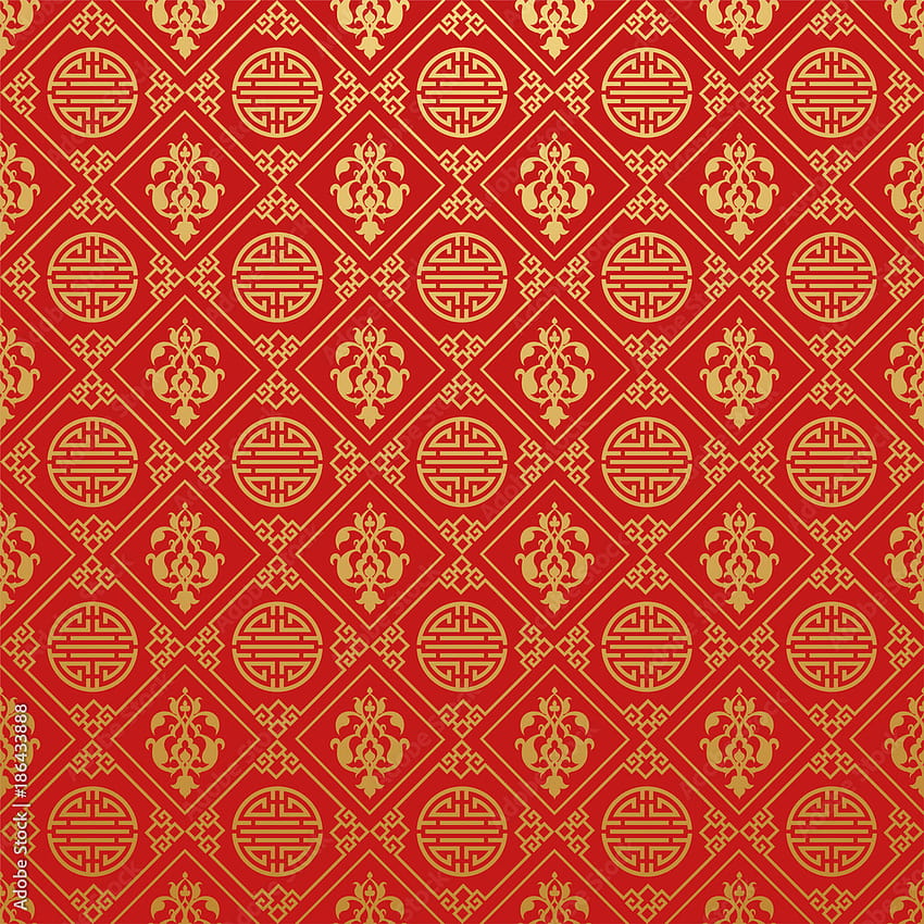 Asian Red . Chinese and Japanese style. Vector illustration Stock Vector, japanese red HD phone wallpaper