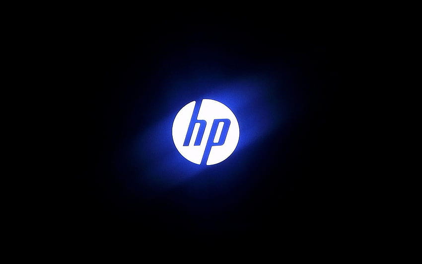 HP Glowing logo HD wallpaper