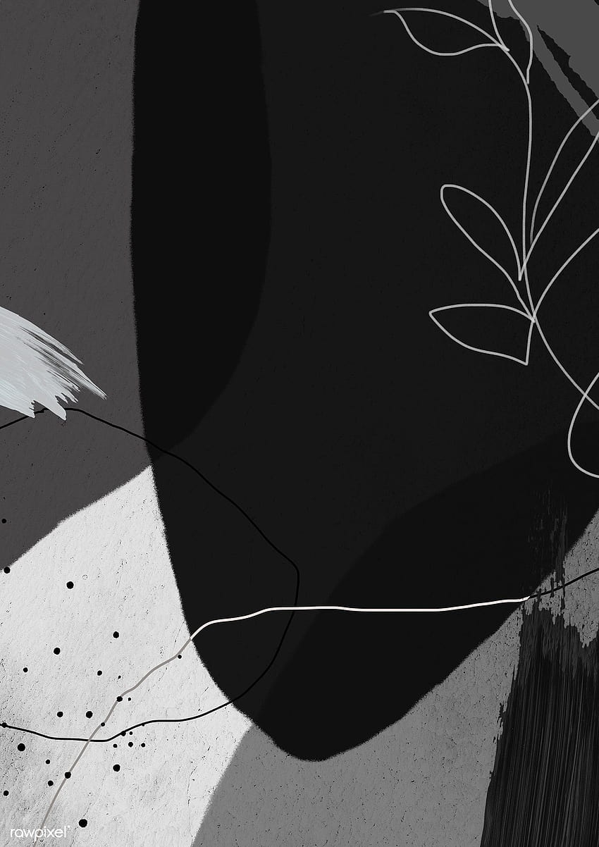 premium ilustracja abstrakcyjnego ciemnego tonu plakatu Memphis Tapeta na telefon HD