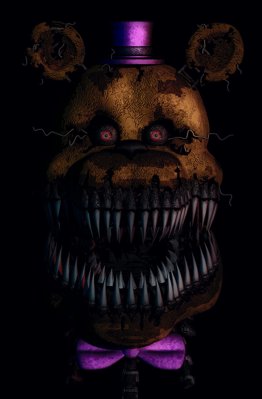 Nightmare fredbear, fnaf, freddy, HD phone wallpaper