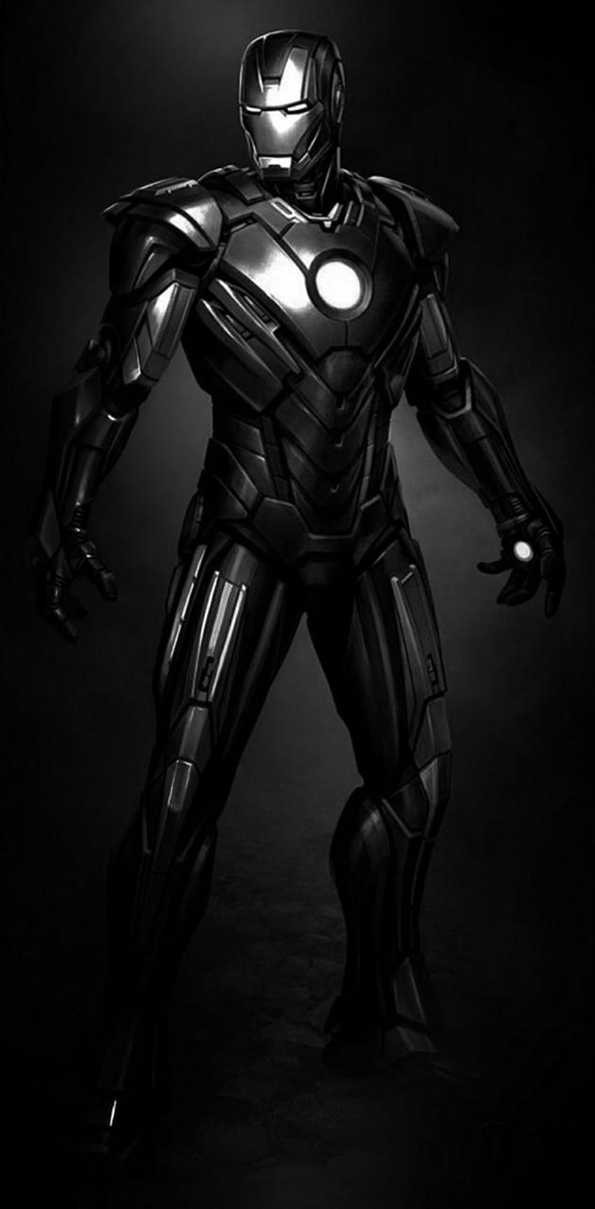 Black Ironman by Studio929, iron man black android HD phone wallpaper