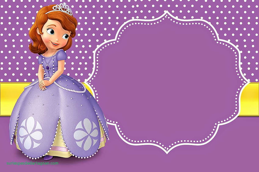 Sofia The First 印刷可能な招待状 Best Sofia The Unique Of 高画質の壁紙