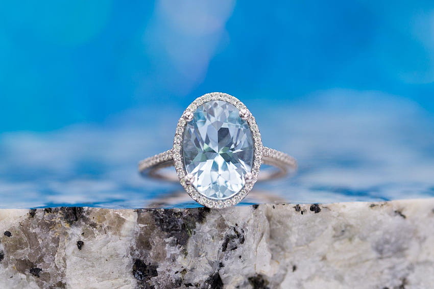 Blue Gemstones, aquamarine gemstone HD wallpaper
