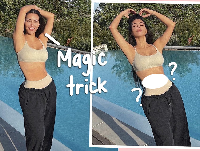 Kim Kardashian BLASTS Claims She hopped Her Belly Button OUT Of Pics! HD wallpaper