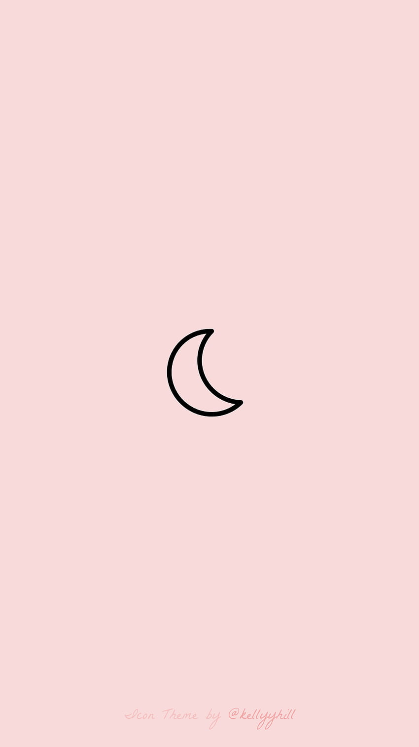 Ładna ikona, estetyczna różowa ikona Tapeta na telefon HD