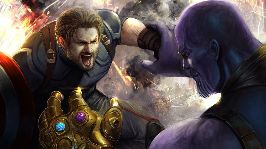 Avengers Infinity War Captain vs Thanos Marvel universe [1920x1358] for  your , Mobile & Tablet HD wallpaper | Pxfuel