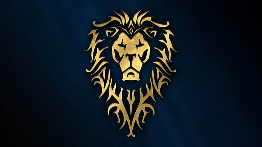 Warcraft-Filmhintergründe, Löwenlogo HD-Hintergrundbild