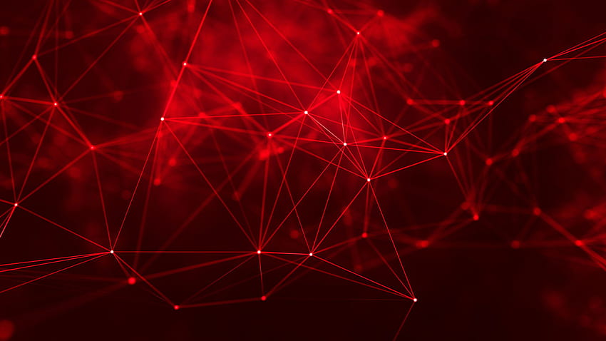 2560x1440 Geometry Cyberspace Abstract 1440P Resolution, red geometric HD wallpaper