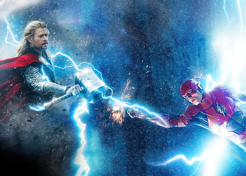 Thor vs The Flash Which lightning would you rather possess?, thor love and thunder movie comic con HD wallpaper