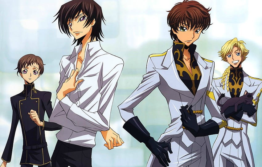 Wallpaper Code Geass, Lelouch Lamperouge, nunnally lamperouge, suzaku for  mobile and desktop, section прочее, resolution 2560x1600 - download