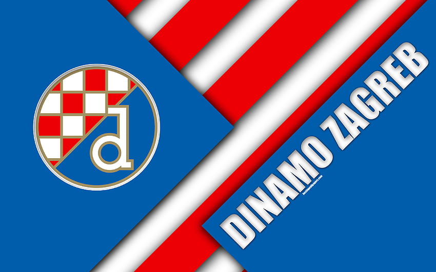 GNK Dinamo Zagreb, blue white abstraction HD wallpaper