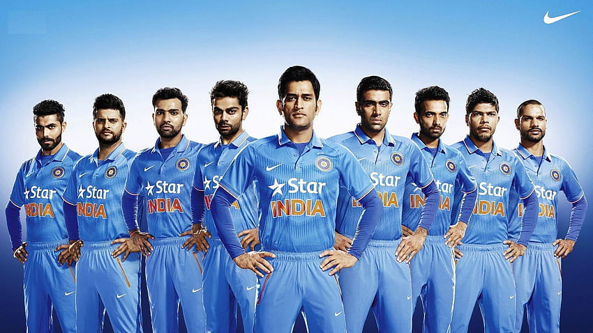 M S Dhoni Com a equipe indiana de críquete, jogadoras de críquete papel de parede HD